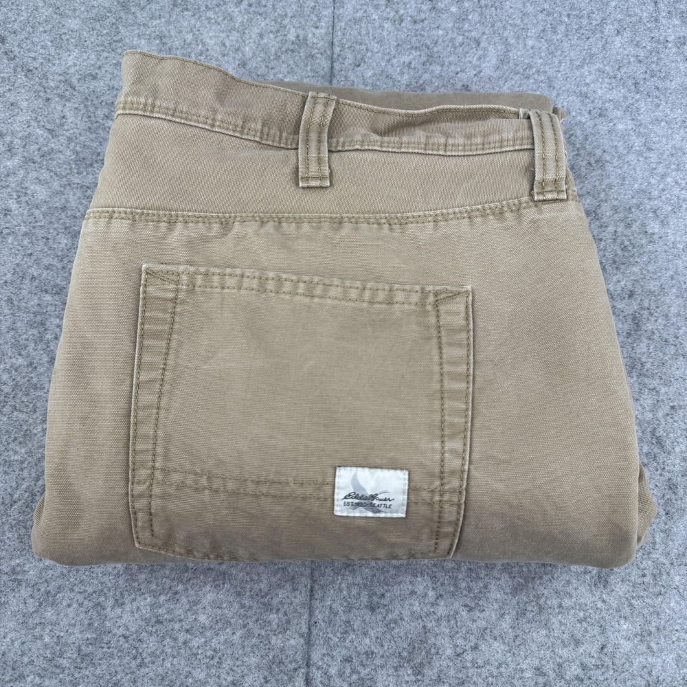 Eddie Bauer‎ Pants Mens 40x32 Khaki Straight Fit Fleece Lined Outdoor Workwear